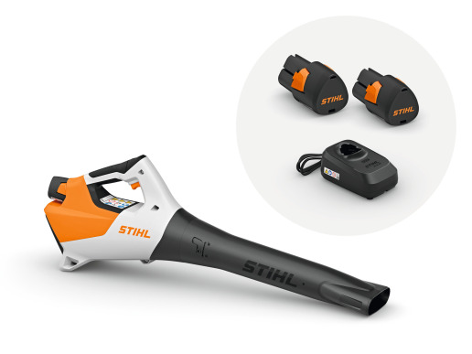 STIHL Souffleur à batterie BGA 30, avec 2x batterie AS 2 et 1x chargeur ALS 31