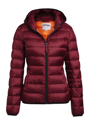 STIHL Donsjack ICON, dames, rood, maat L