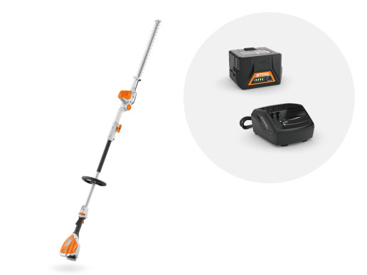 STIHL Taille-haie sur perche à batterie HLA 56, avec AK 20 et AL 101