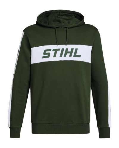 STIHL Sweat à capuche, COLORBLOCK SLEEVE, vert, taille M