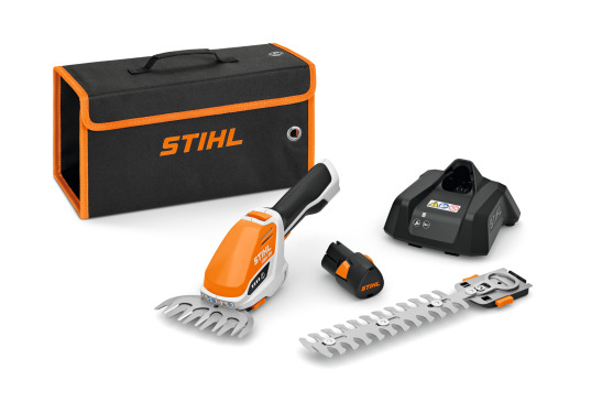 STIHL Cisaille à gazon et taille-buis sur batterie HSA 26, avec AL 1 et AS 2