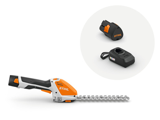 STIHL Taille-haie/Cisaille à gazon à batterie HSA 26, avec ALS 31 et AS 2