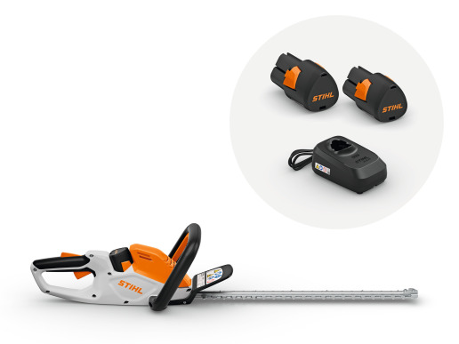 STIHL Taille-haie à batterie HSA 40, 50 cm, avec 2x batterie AS 2 et chargeur ALS 31