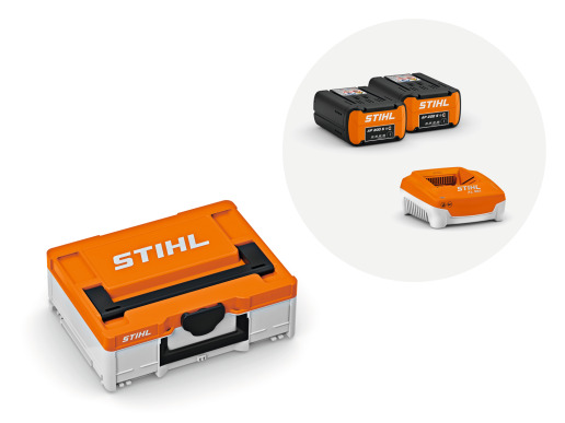 STIHL Power Box Basic, avec 2 batteries AP 200 S et 1 chargeur AL 301