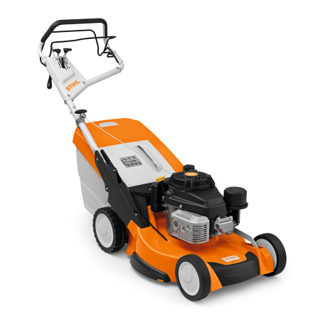 STIHL Tondeuse à gazon thermique RM 655 YS, 3 en 1 coupe/ramassage/mulching