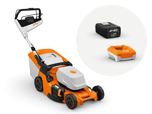STIHL Tondeuse à batterie RMA 453 PV, avec AP 30.1 et AL 301.1