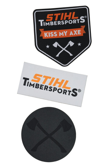 STIHL Lot de 3 autocollants, STIHL TIMBERSPORTS®, en silicone