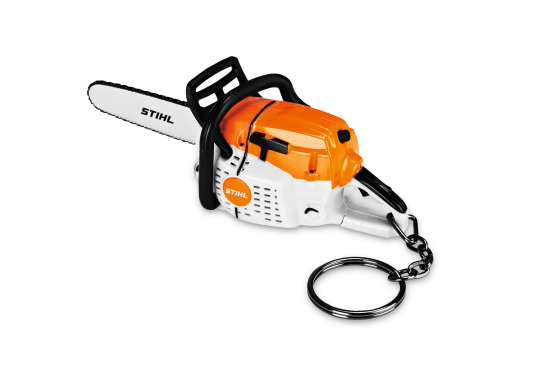 STIHL Porte-clés tronçonneuse, avec bruit, 10 cm