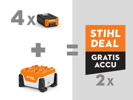 ACTIESET AL 301-4, lader met 6x AP 500 S accu