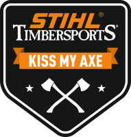 Sticker KISS MY AXE, 21 x 24 cm