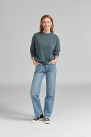 Sweat-shirt, PIGMENT DYE PETROL, taille S