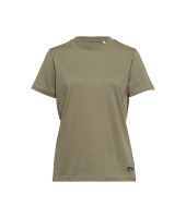 T-Shirt SUSTAINABLE BASIC, groen, dames, maat XS