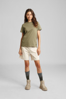 T-Shirt SUSTAINABLE BASIC, groen, dames, maat XS