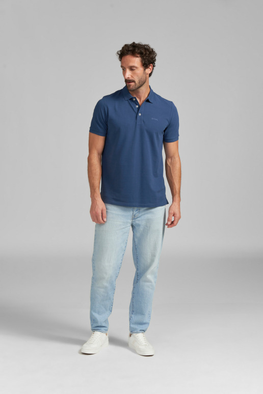 Polo, BASIC BLUE, taille S
