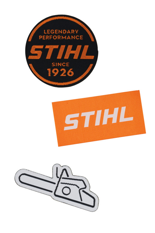 Lot de 3 autocollants, STIHL, en silicone