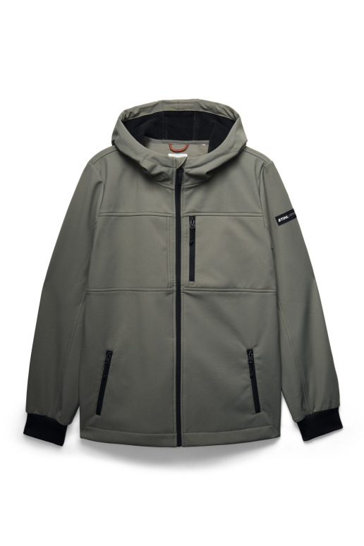 Veste softshell, CASUAL, verte, taille XXL