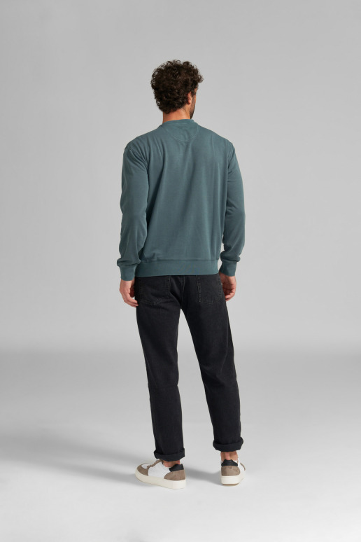 Sweat-shirt, PIGMENT DYE PETROL, taille XL
