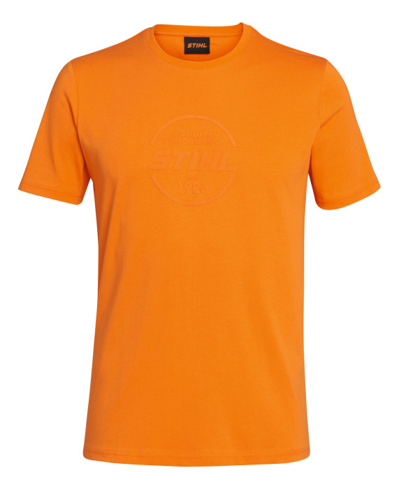 T-shirt LOGO CIRCLE, oranje, maat XL