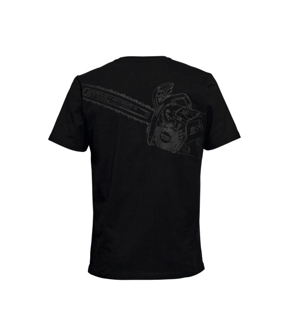 T-Shirt MS 500i BACK, zwart, maat XS