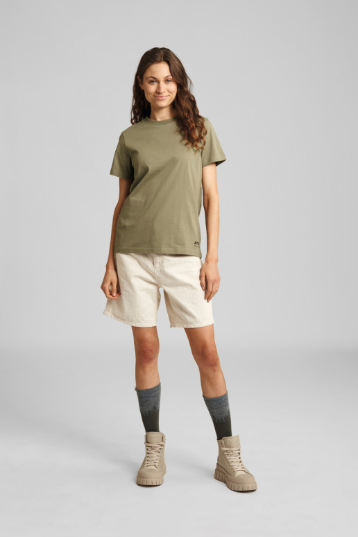 T-Shirt SUSTAINABLE BASIC, vert, femmes, taille L